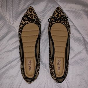 Cheetah Print Point Toe Flats
